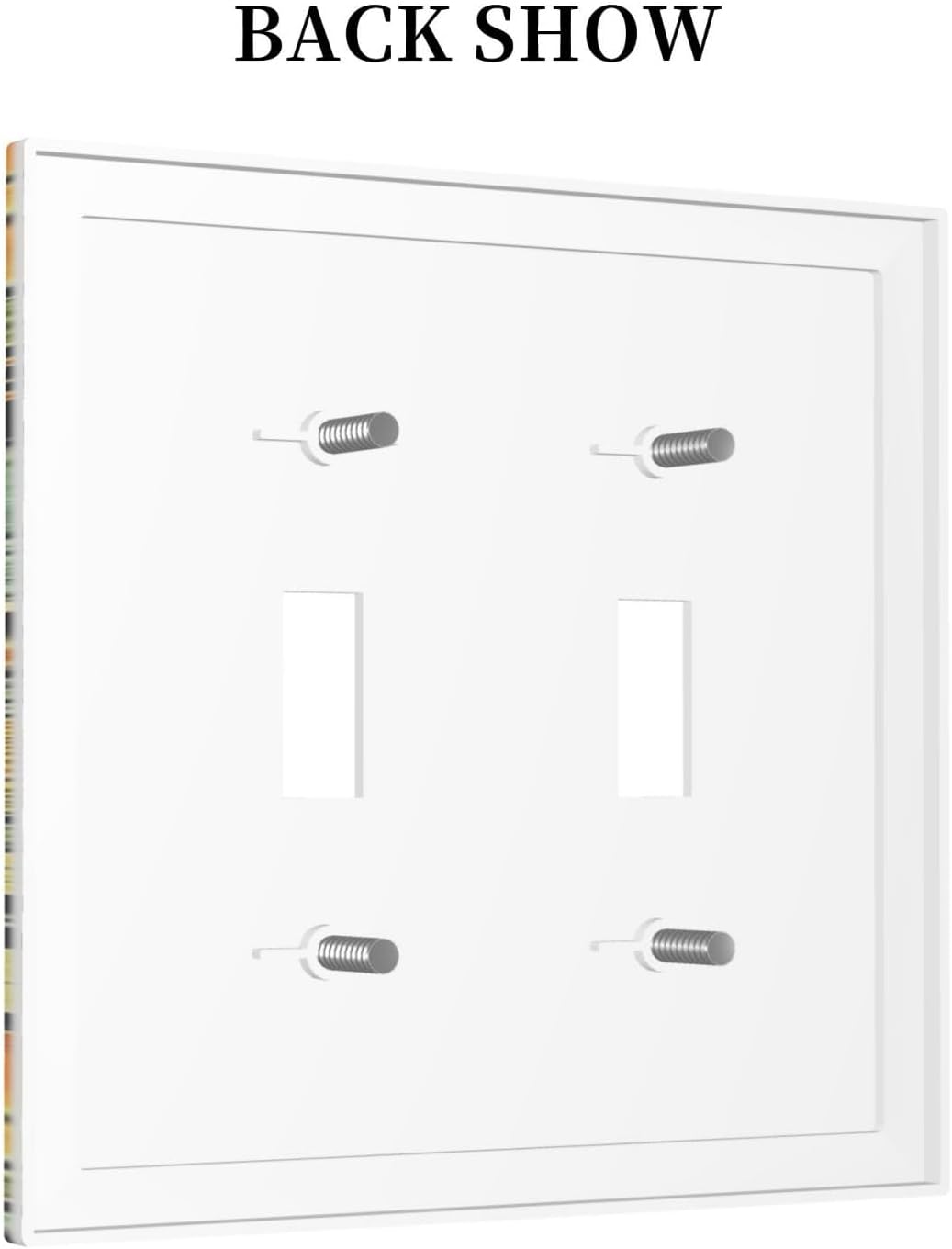 Decorative Switch Plates William Morris Vintage Floral Green Yellow 2 Gang Double Toggle Outlet Light Switch Cover Wall Plate Electrical Faceplate for Bedroom Home Decor