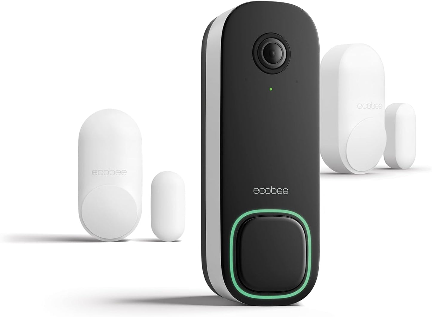 ecobee Security Bundle Pack Smart Doorbell Camera (Wired) + SmartSensor for Doors and Windows (2-Pack)