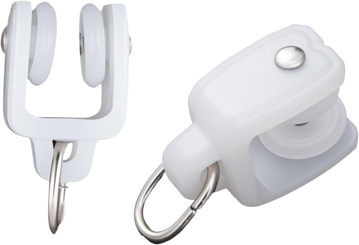 Bendable Ceiling Curtain Track White Pulley 20pcs