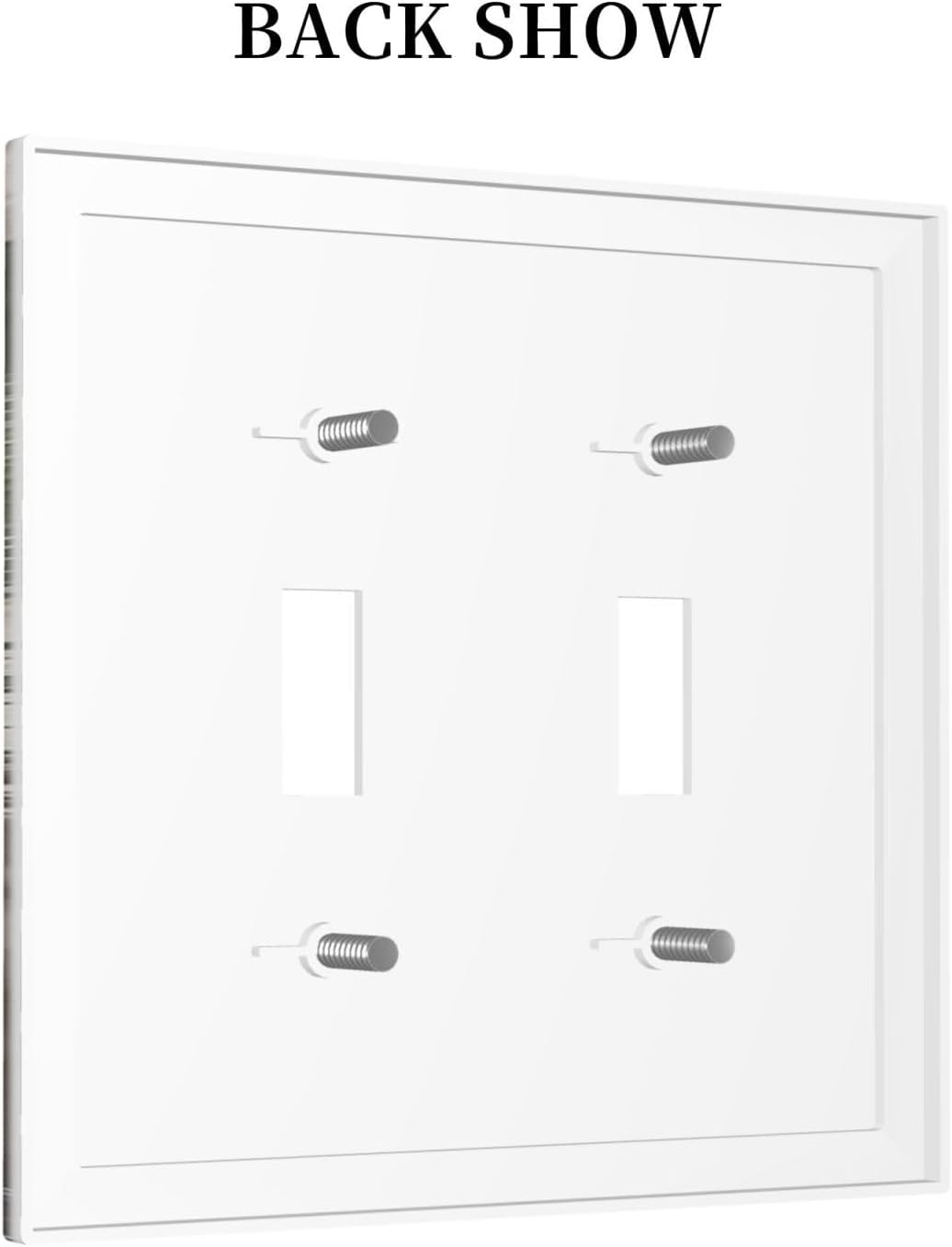 Funny Dog Rustic Farmhouse Wooden Fence Labrador Decorative Switch Plates 2 Gang Double Toggle Outlet Light Switch Cover Wall Plate Electrical Faceplate For Kids Room Bathroom Decor