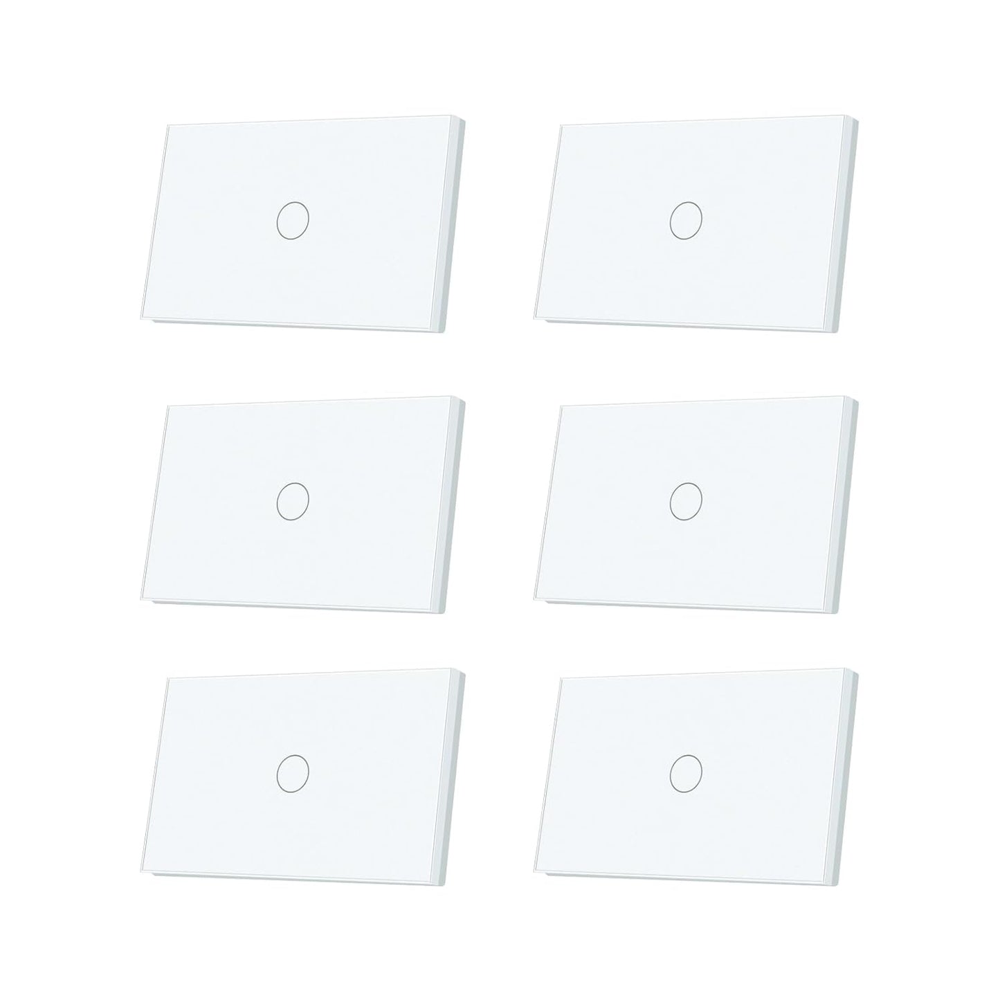 WiFi Smart Light Switch 118X72X34MM Need Neutral Wire,2.4GHz Wi-Fi Touch Switch,Work with Smart Life/Tuya App, Compatible with Alexa and Google Home, White 1 Gang