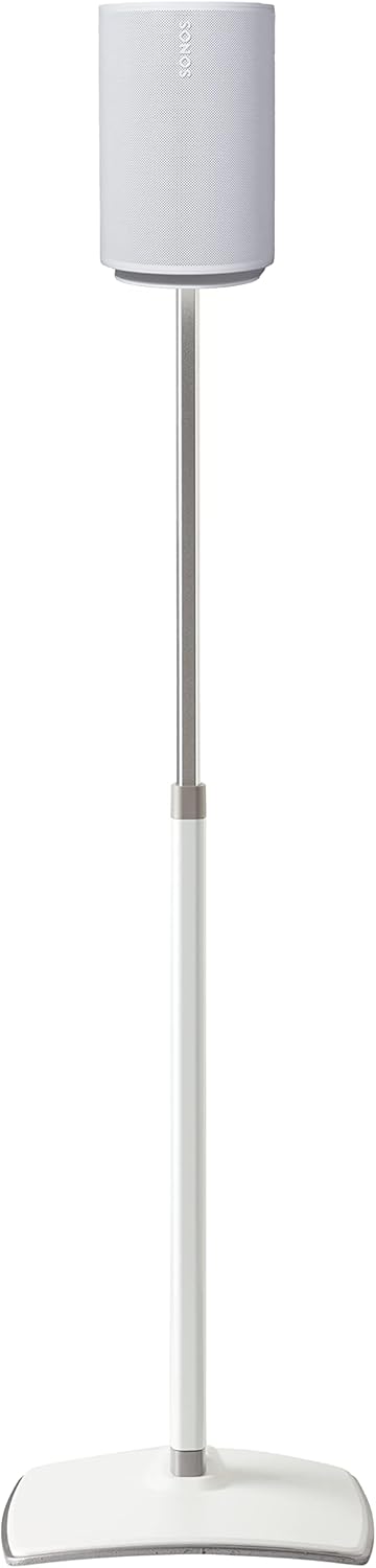 Sanus Height-Adjustable Speaker Stand for Sonos Era 100™ (White) - WSSE1A1-W2