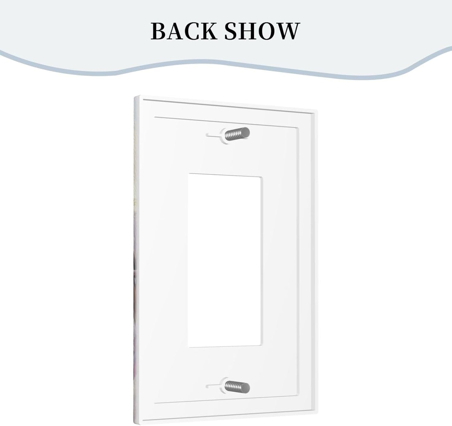 Birds Sitting on Flowers Tree Branch Single Decora Outlet Wall Plate 1 Gang Rocker Decorative Switch plate Faceplate GFCI Light Switch Covers for Farmhouse Living Decor