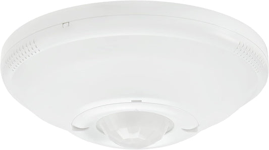 Maxxima Ceiling Mount 360 Degree PIR Occupancy Sensor - Hard-Wired Motion Sensor, LED Compatible, Commercial or Residential Automatic Sensing Solution for Indoor Use at Max Height 15ft, 120-277V