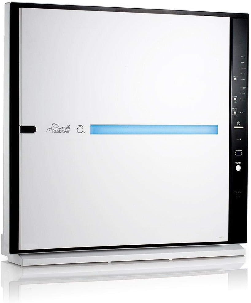 Rabbit Air, MinusA2 Air Purifiers for Home, Ultra Quiet HEPA Air Purifier - Wall Mountable Air Purifiers for Home Large Room, Allergies, Dust, Mold, Smoke & VOCs - (SPA-780A, White, Germ Defense)