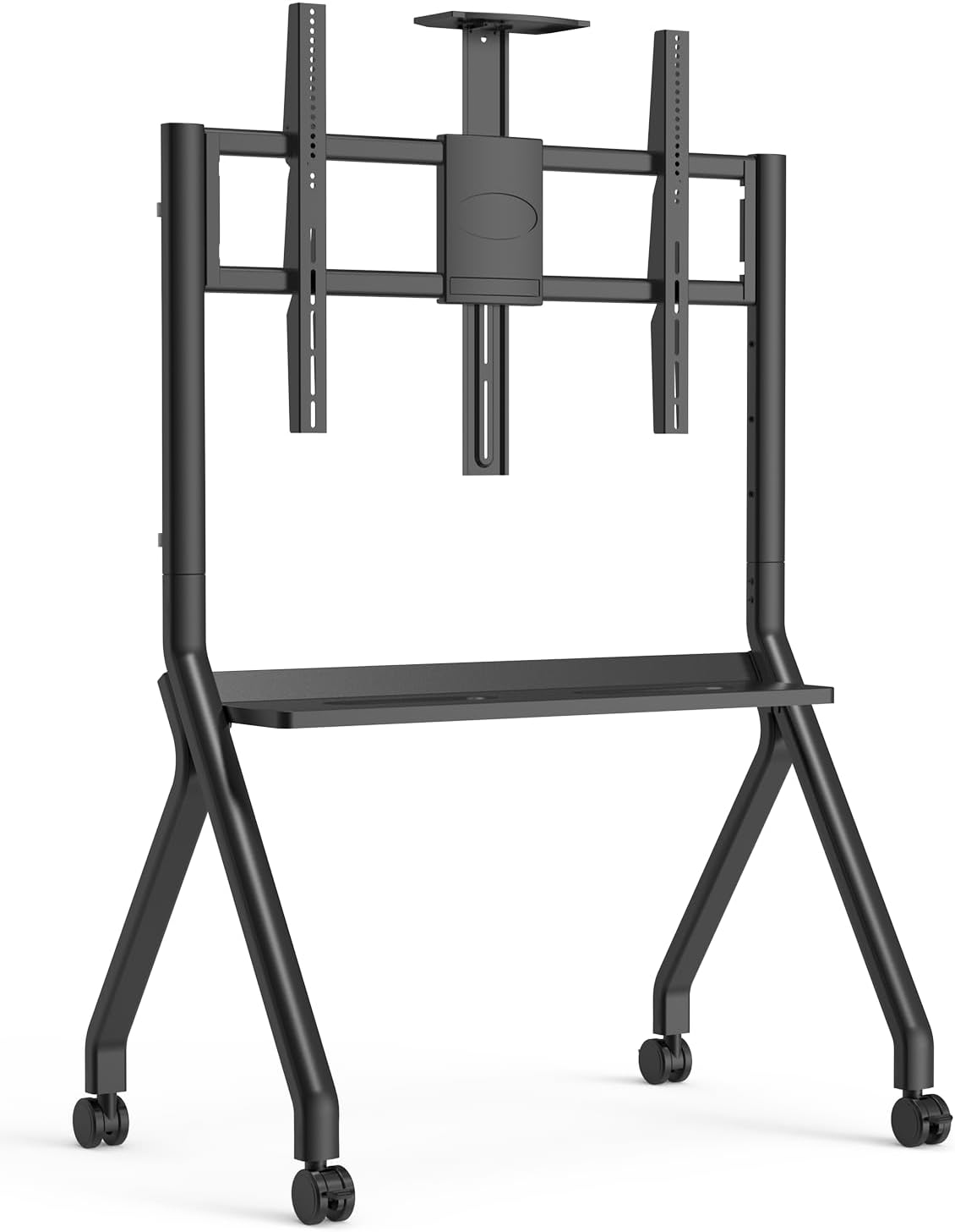Smart Board Stand for 55-86 Inch Interactive Whiteboards, Adjustable Rolling Smartboard Stand with 360°Swivel Lockable Wheels, Suitable for Offices, Classrooms and Other Workspaces