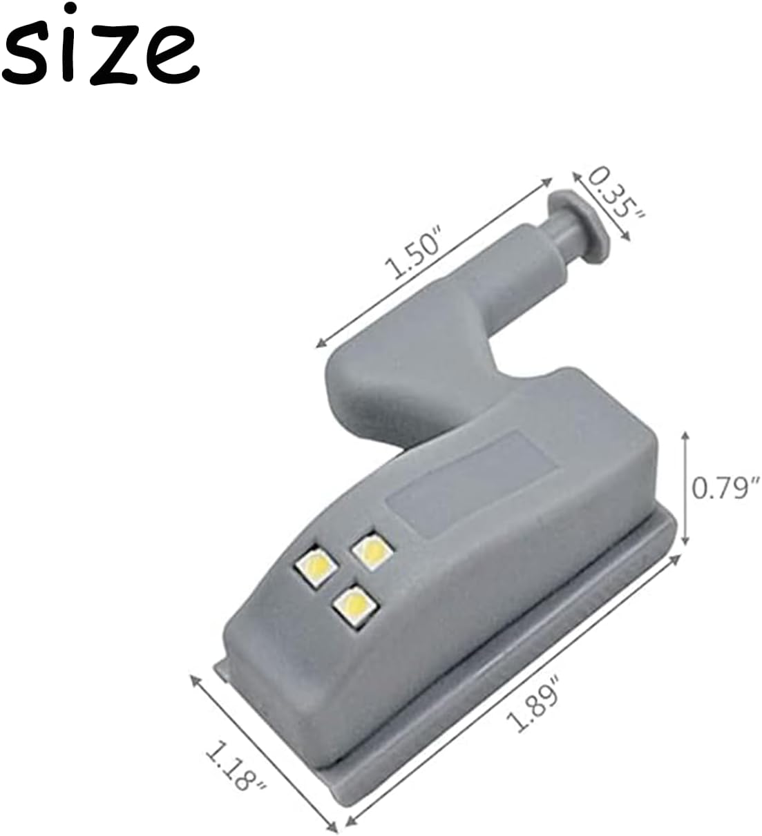 12 Pack Hinge LED Sensor Light -Smart Touch Induction Cabinet Light for Kitchen Cabinet Cupboard Closet Night Lights, Living Room/Bedroom/Wardrobe Night Lights(Cool White)