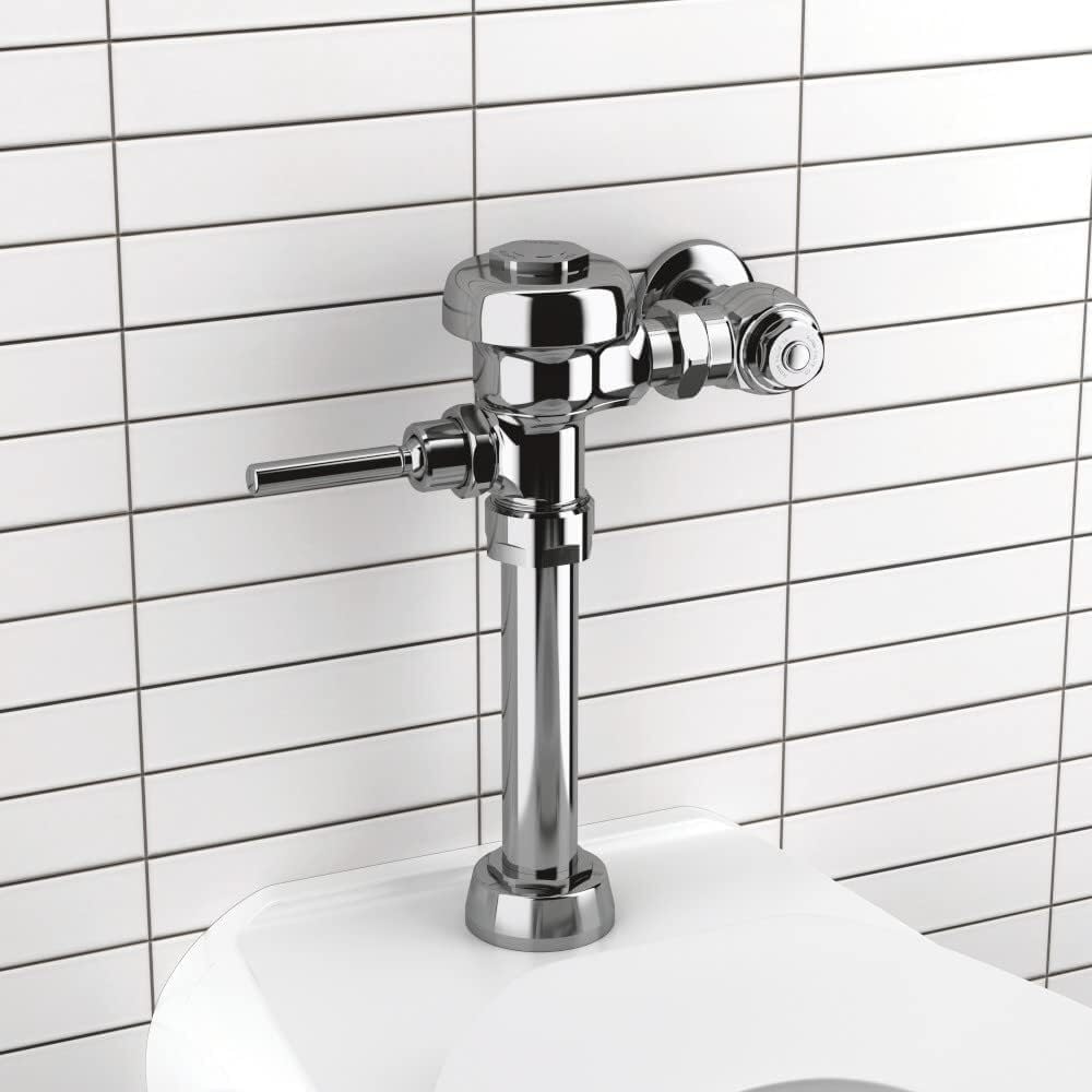 Sloan Regal 111 Exposed Manual Water Closet Flushometer (6 - Pack), 1.6 GPF Manual Flush Valve - Single Flush, Fixture Connection Top Spud, Diaphragm Valve, Polished Chrome Finish, 3080053