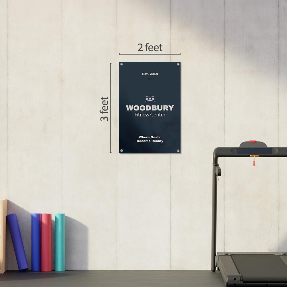 Staples Custom Scrim Vinyl Banner - 24W" x 36L" Quote Banner with 4 Grommets - Durable Outdoor Sign for Events, Promotions, and Business Advertising (Floral Swirl)