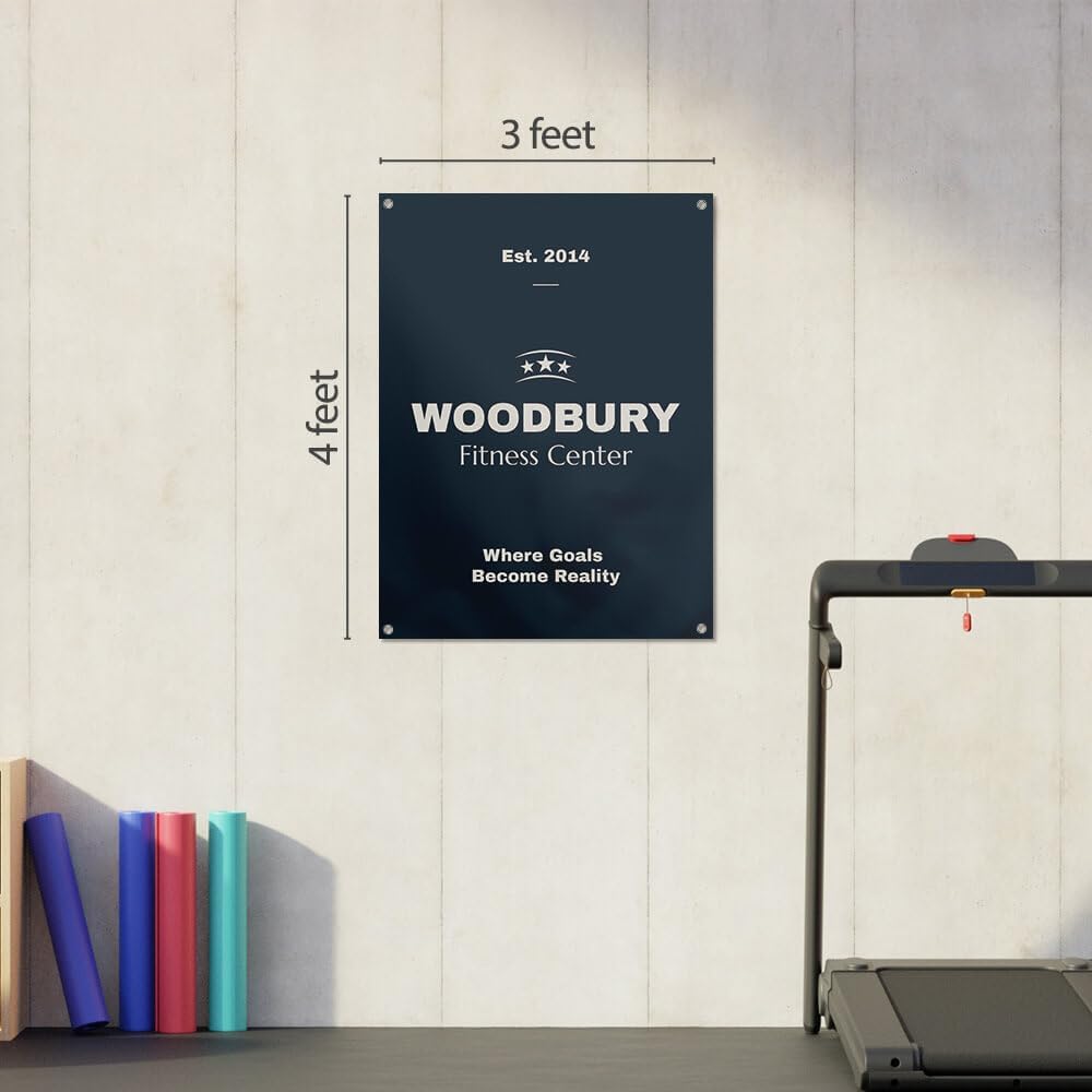 Staples Custom Scrim Vinyl Banner - 36W" x 48L" Quote Banner with 4 Grommets - Durable Outdoor Sign for Events, Promotions, and Business Advertising (Watercolor)