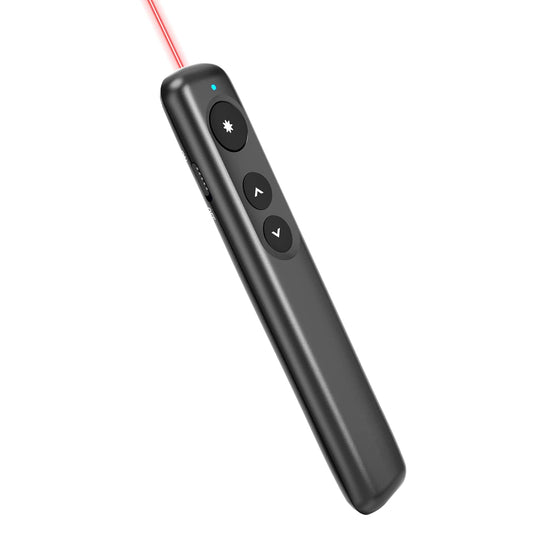 Amazon Basics Wireless Presenter, Red Laser, 2.4GHz, Battery Operated, Hyperlink