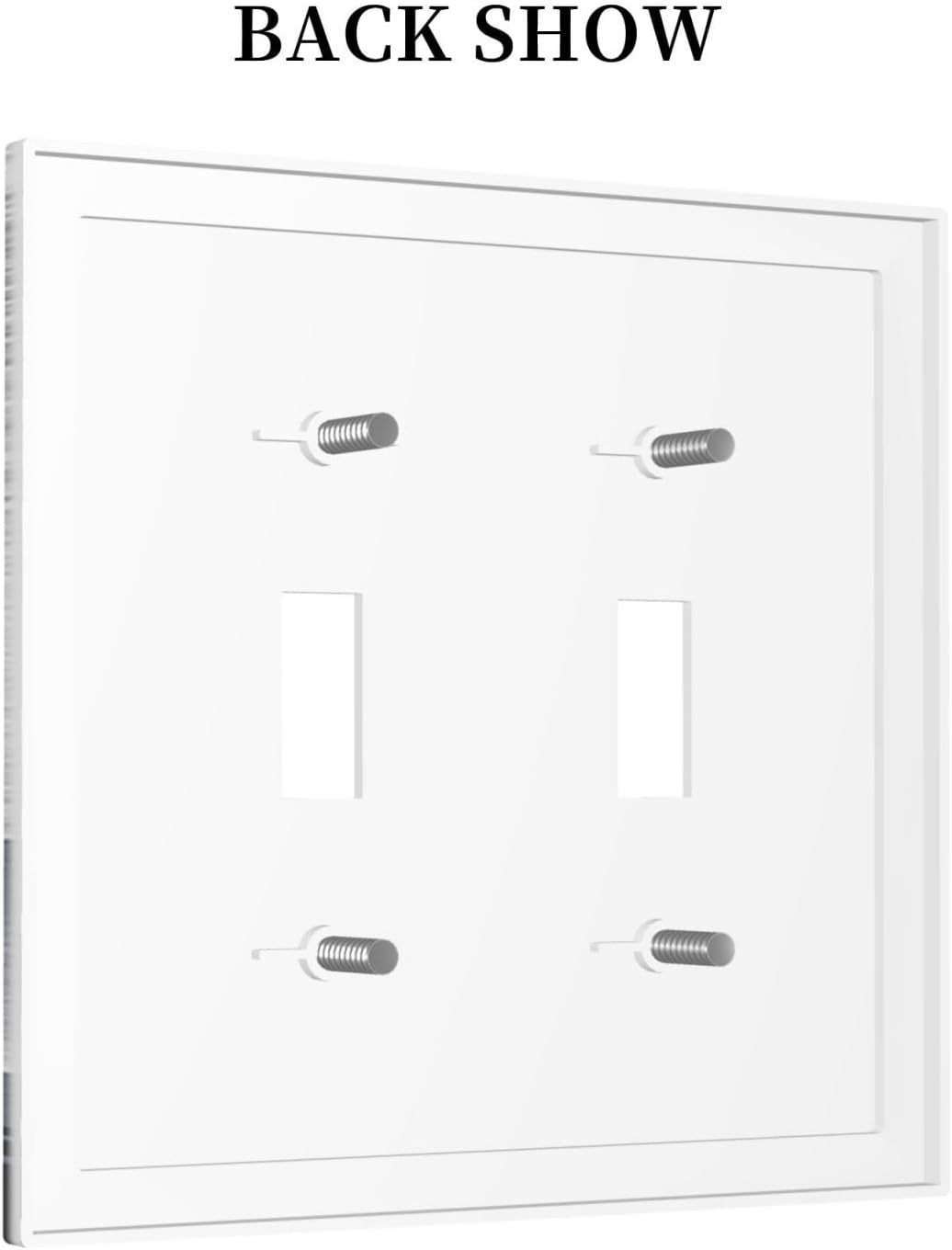 Decorative Switch Plates Natural Landscape Mountains Pine Trees 2 Gang Double Toggle Outlet Light Switch Cover Wall Plate Electrical Faceplate for Bedroom living Room Decor