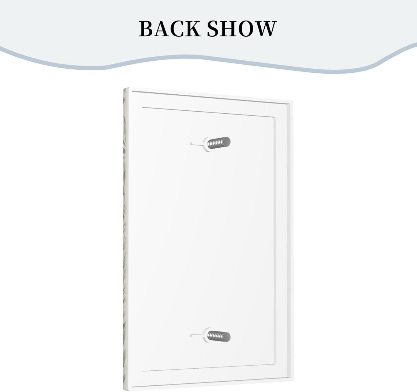 Decorative Light Switch Plate Covers Rustic Morris Willow Leaf Green Leaves 1 Gang No Device Single Blank Outlet Covers Wall Plate Light Switch Cover Plate Faceplate for Bedroom Home Decor