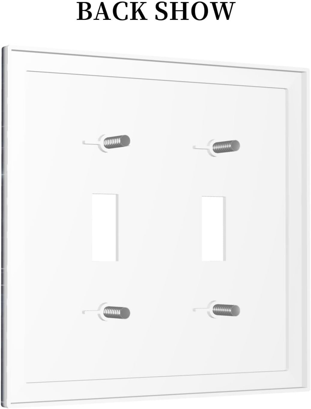 Decorative Light Switch Cover Night Sky Star Cosmic Starry Fantasy Galaxy Universe Space Double Toggle Switchplate 2 Gang Personalized Wall Plate Switchcovers Decora Light Switch Plate