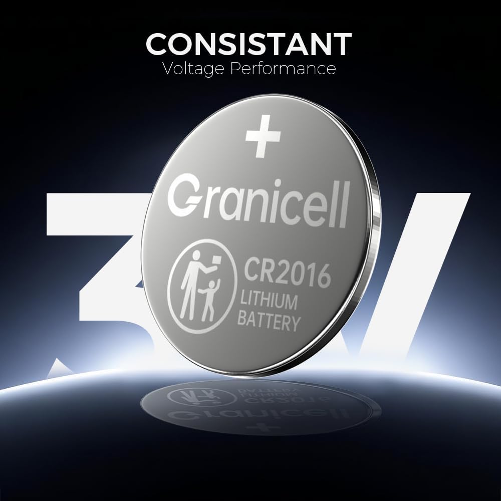 2016 Battery Compatible with Apple AirTag CR2016 Lithium 3V Coin Battery for Child Safety, Suitable for Key Fobs, Smart Sensors, Scales, Candles and More (CR2016-12)
