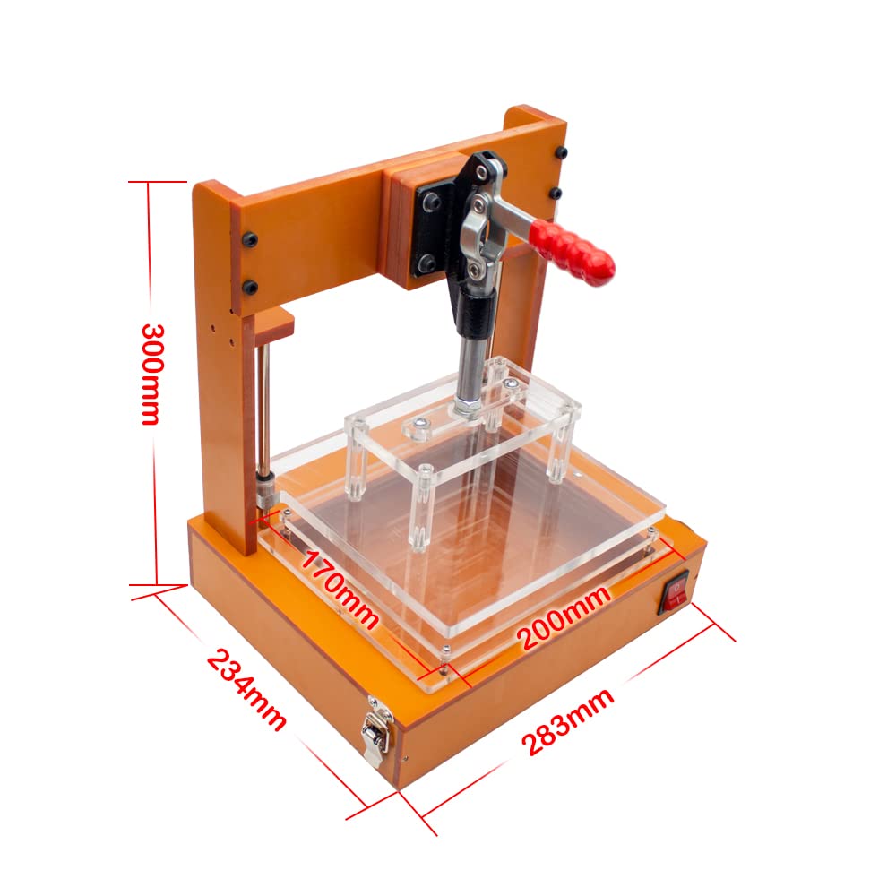 DIY Printed Circuit Board Test Fixture, Universal PCB Test Embryo Frame PCBA Testing Jig Bakelite Fixture Test Rack FPCB Tester Stand (Type B)