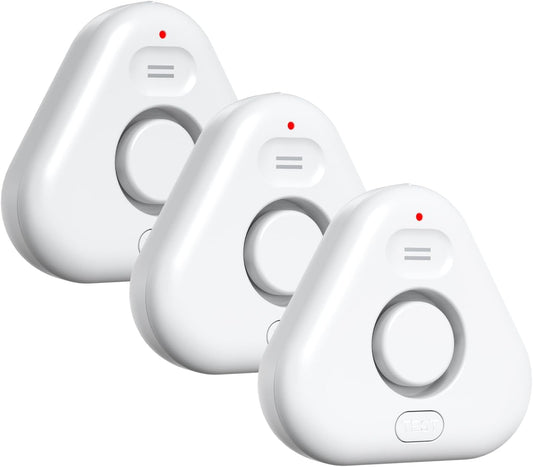 Stechro 3 Pack Water Leak Detector, 120dB Water Sensor Alarm, Water Leakage Detection Device for Home Basements Bathroom Kitchen Toilet Laundry