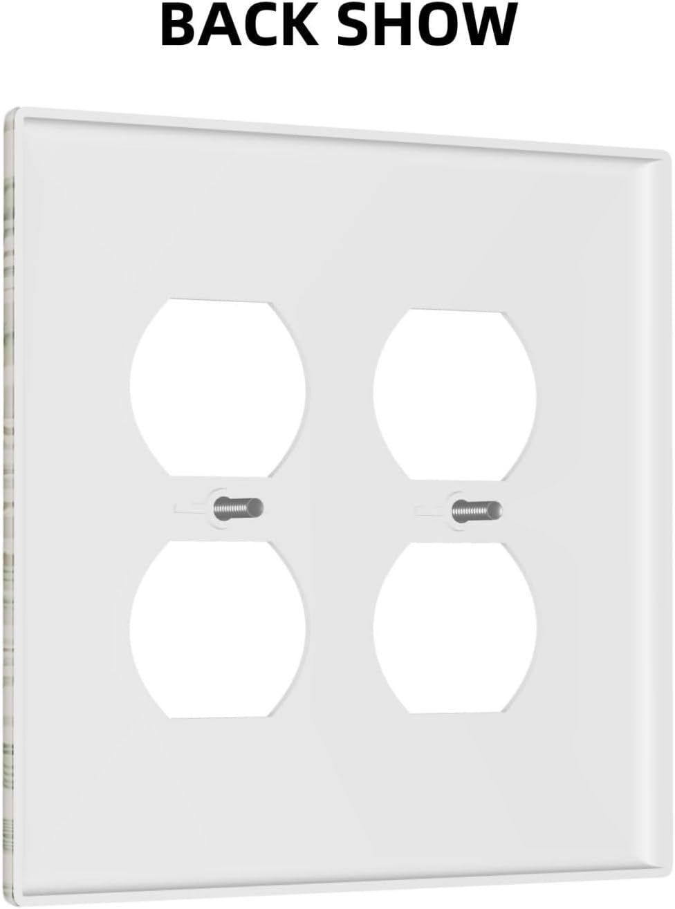 Decorative Outlet Covers Morris Green Willow Leaf Olive Leaves 2 Gang Wall Plate Cover Double Duplex Receptacle Two Switch Light Switch Cover Plate Jumbo Dual Faceplate for Home Decor