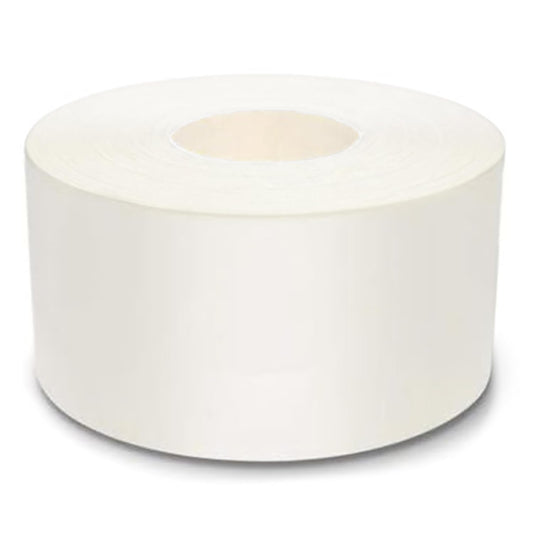 Mighty Line UltraLine Solid Floor Marking Tape for Safety, Caution, Warning, Heavy-Duty, Peel and Stick Adhesive, Beveled Edge Design, Industrial Quality, 4 Inch, 100' Roll, White