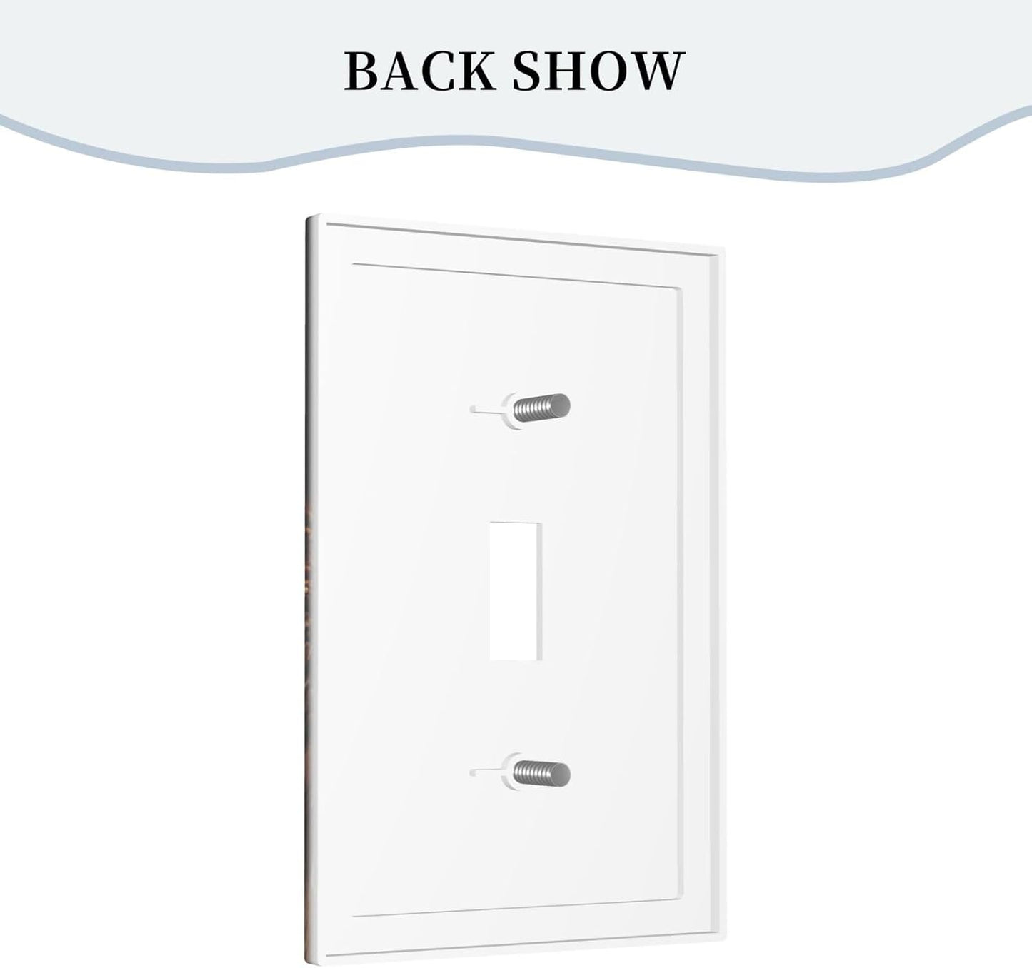 Decorative Light Switch Cover Plate Retro Coffee Maker Beans Cup 1 Gang Wall Plate Oversized Single Toggle Wall Cover Plate Jumbo Electrical Switchplate Faceplate