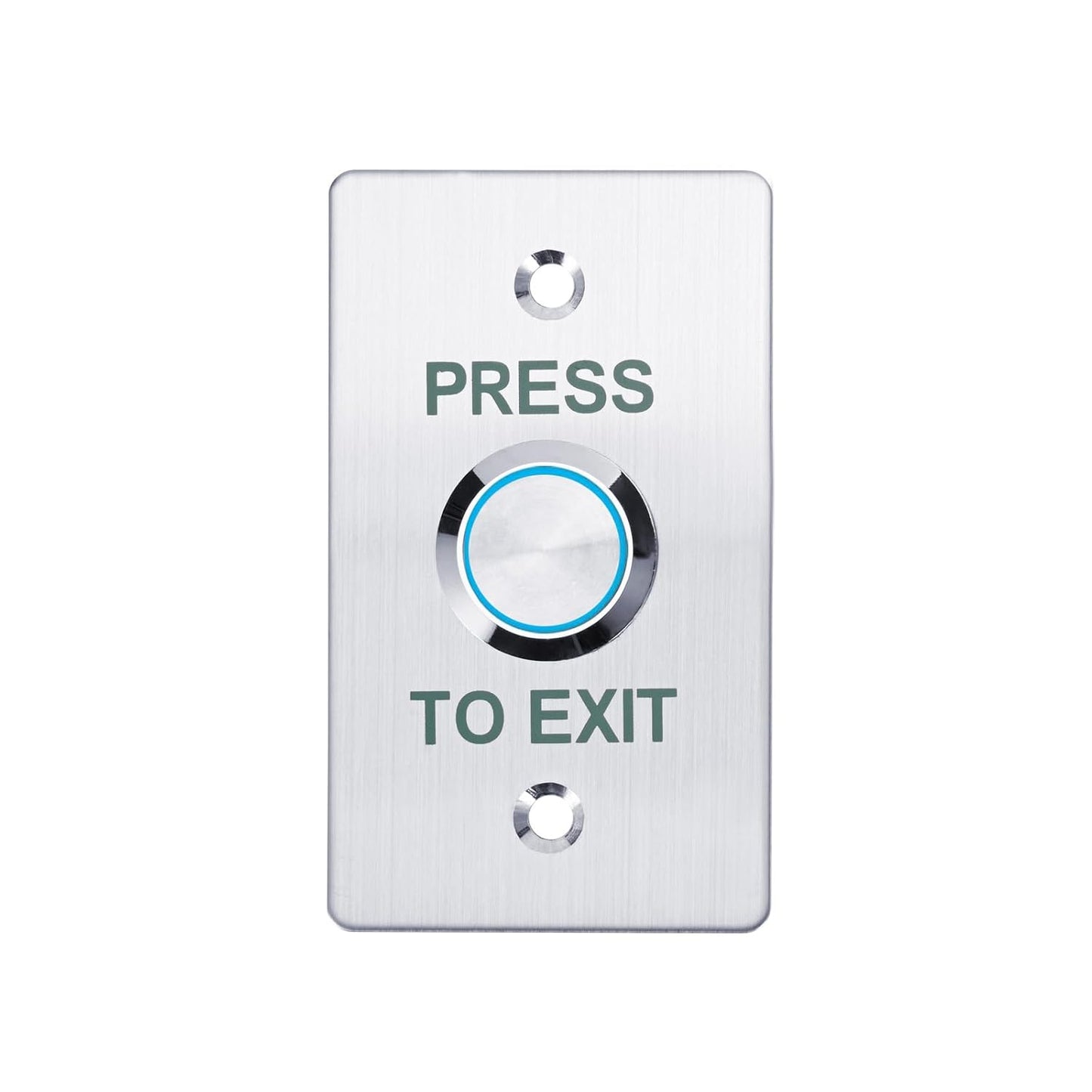 Push to Exit Button，12V DC Push to Exit Switch with LED Light, IP67 Waterproof,NC/NO/COM Outputs, Surface Mount Request-to-Exit Device for Access Control Systems (86X50-B)