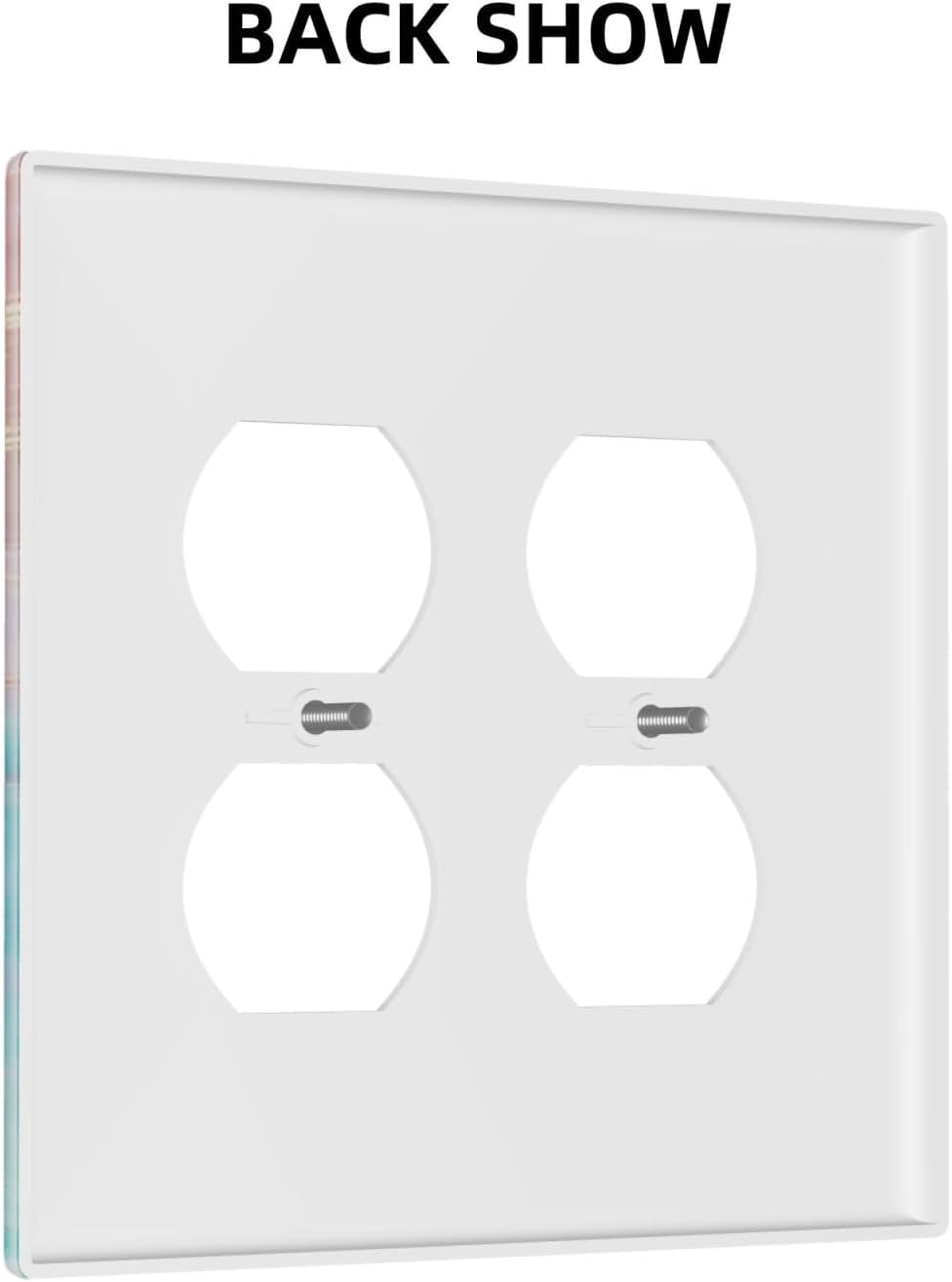 Colorful Marble Butterfly Gold Glitter Abstract Print Outlet Covers 2 Gang Double Duplex Decorative Light Switch Covers Electrical Wallplates Socket Faceplate for Bed Room Living Room Decor
