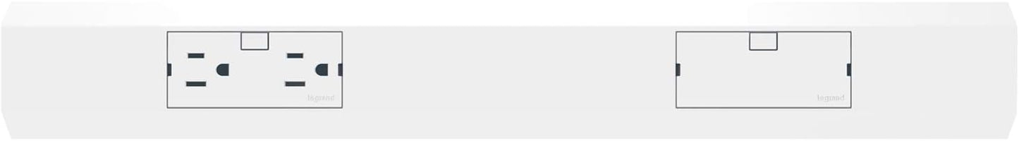 Legrand adorne Under-Cabinet 18" Modular Track in White, APMT18W2