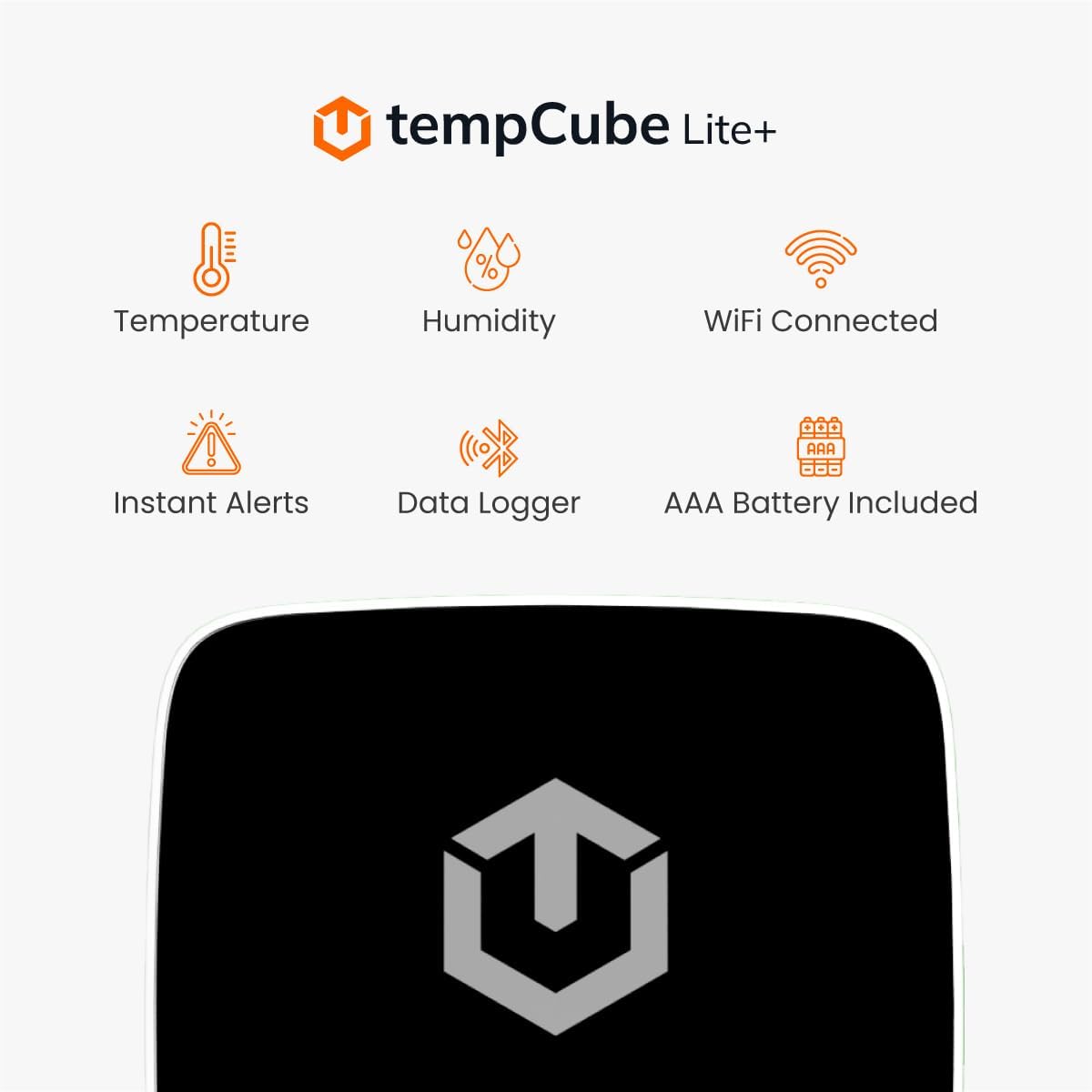 Pack of 2 WiFi Temperature & Humidity Sensor | Connects 2.4 GHz – Real-Time 24/7 Monitoring | No Subscription | Data Logger | Unlimited Text/Email Alerts | Freezer, Medical & Food Storage