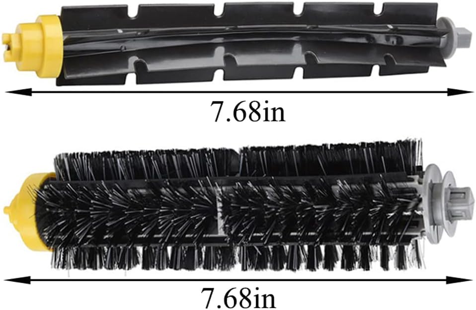 MZY LLC Replacement Parts for iRobot Roomba 500 600 Series 595 614 650 670 690 692 694 Vacuum Cleaner - Includes Bristle and Flexible Beater Brushes, Filters, Side Brush
