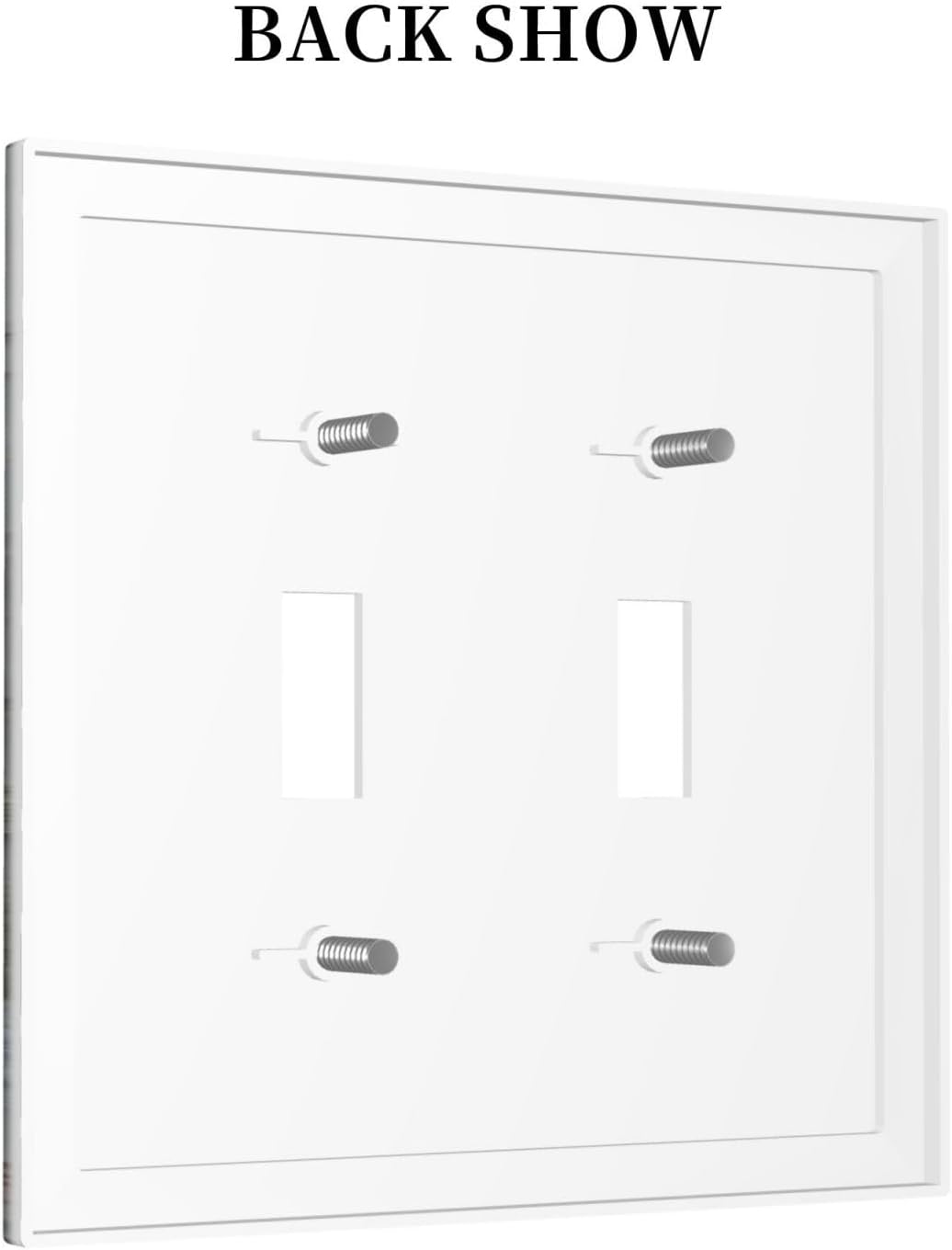 Wildflowers Rustic Flowers Floral Plants 2 Gang Double Toggle Wall Plate Cover Decorative Light Switch Covers Electrical Faceplate Switch Plates for Bathroom Kitchen Home