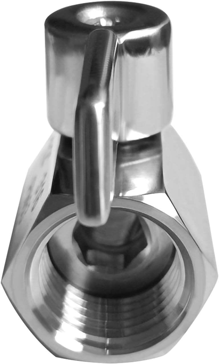 Beduan Mini Ball Valve Stainless Steel(316) 1/8" NPT Male x NPT Female Mini Ball Shutoff Valve(Pack of 2)