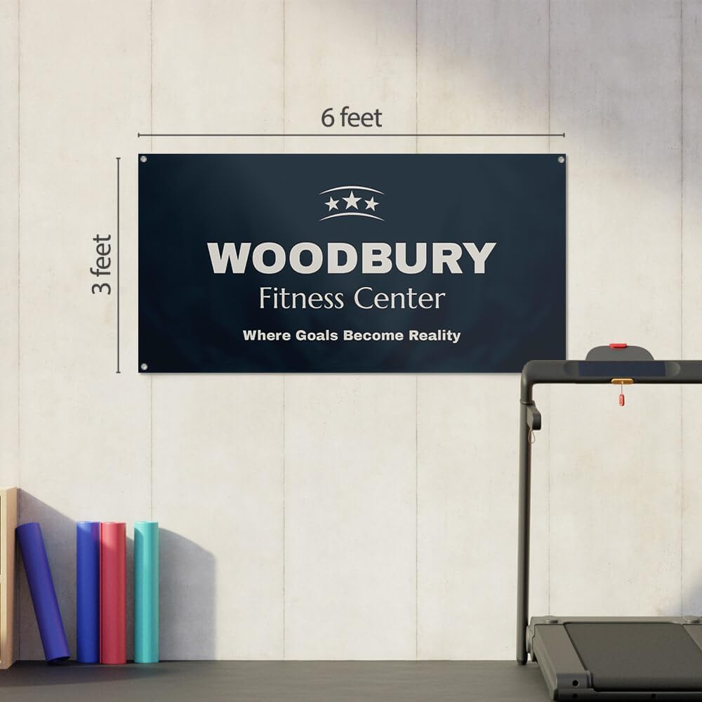 Staples Custom Scrim Vinyl Banner - 72" x 36" Quote Banner with 4 Grommets - Durable Outdoor Sign for Events, Promotions, and Business Advertising (American Flag)