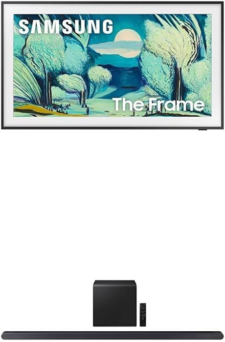 Samsung 65-Inch Class The Frame LS03F 4K QLED Smart TV (2025 Model) + SAMSUNG S800D 3.1.2ch Soundbar w/Wireless Dolby Atmos Audio, Ultra Slim Design, Q-Symphony, HW-S800D/ZA