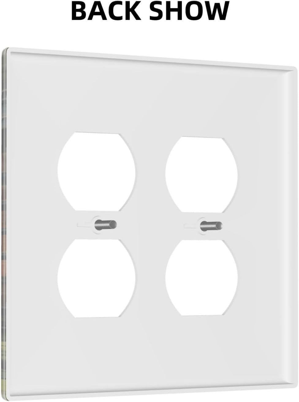 Decorative Outlet Covers Library Books Sunshine 2 Gang Wall Plate Double Duplex Light Switch Cover Switch Plate Covers Faceplate for Bedroom Home Decor