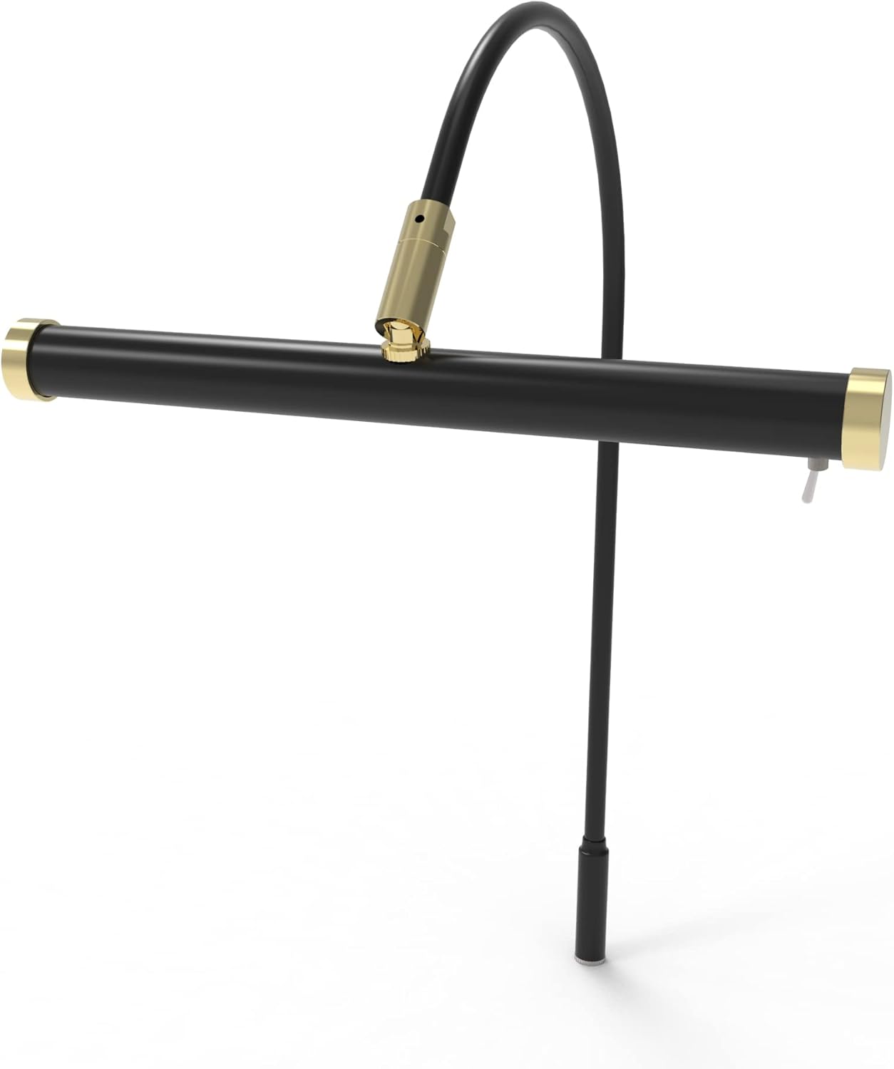 Cocoweb 9 Inch Tru-Slim Black and Brass Picture Light - LED, 2700K, Adjustable Arm, Plug-in, Toggle Switch, Sleek and Compact Design