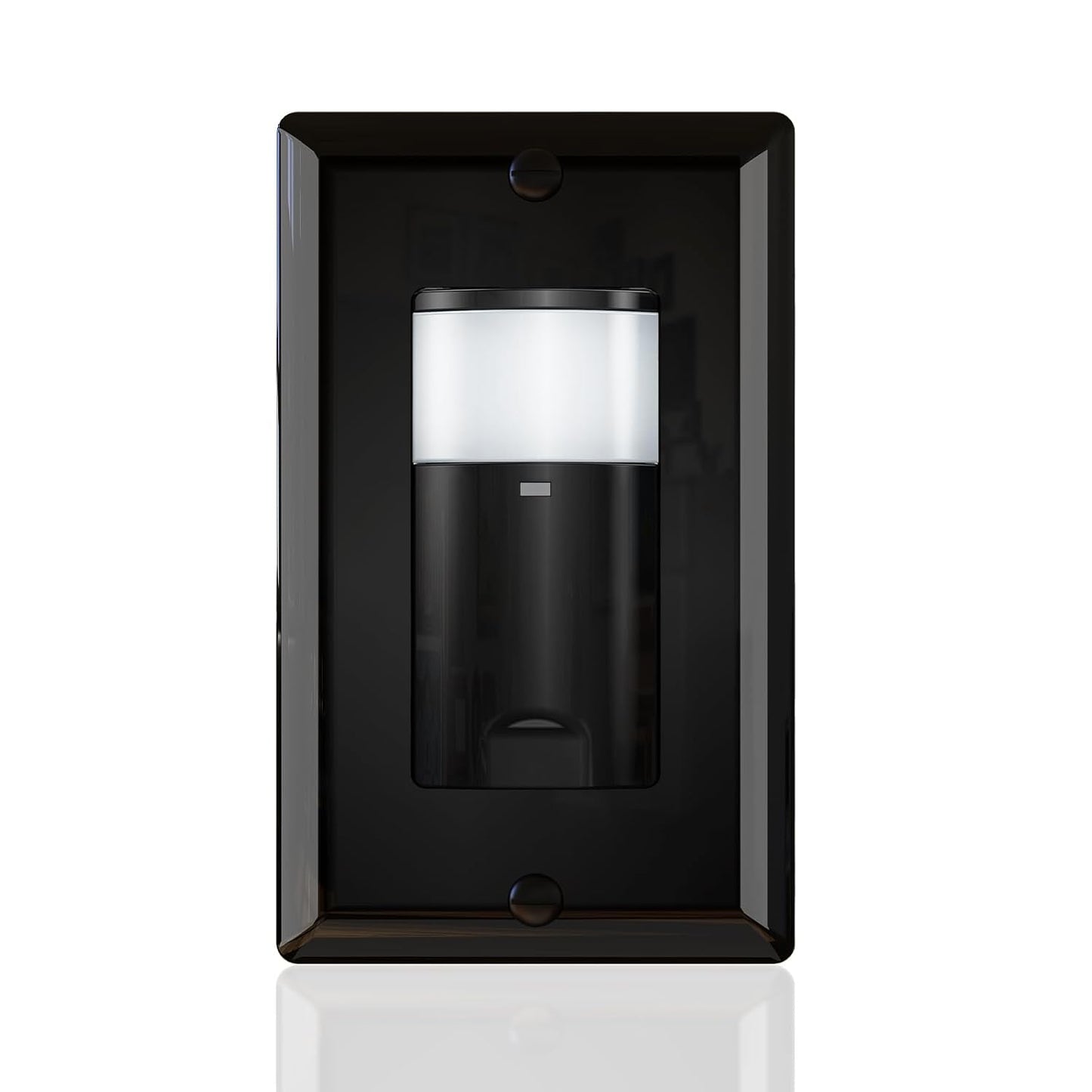 ECOELER Black Motion Sensor Light Switch, PIR Motion Detection Wall Switch with Adjustable Sensitivity, OCC/VAC Selectable, Neutral Wire Required, Single Pole Occupancy Sensor for Home Improvement