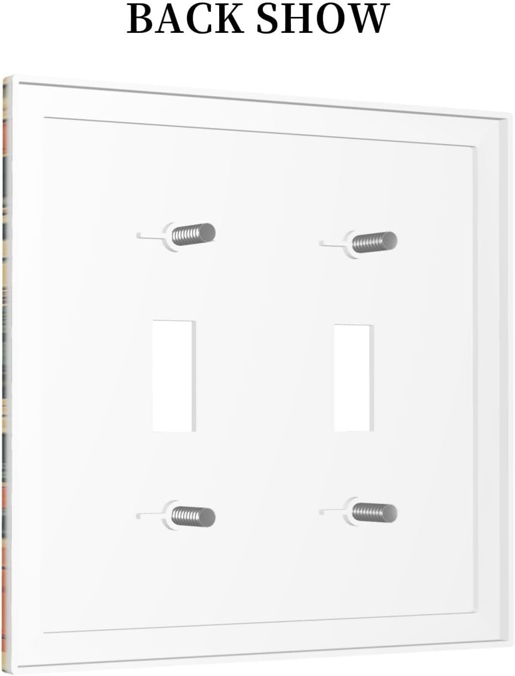 Decorative Switch Plates William Morris Abstract Floral Plant Pattern Orangeyellowgreen 2 Gang Double Toggle Outlet Light Switch Cover Wall Plate Electrical Faceplate for Bedroom living Room
