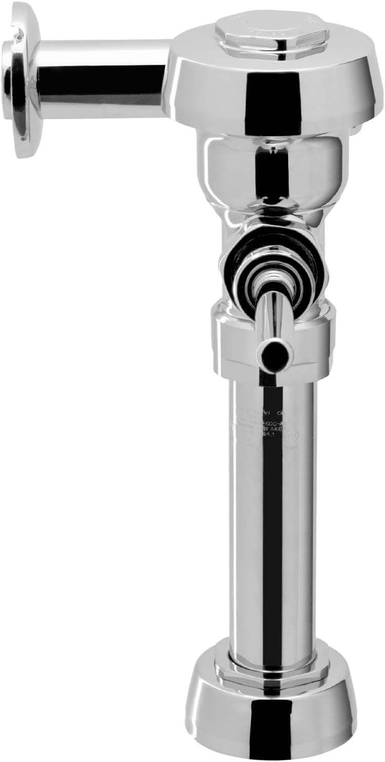 Sloan Royal 111 Exposed Manual Water Closet Flushometer, 1.6 GPF Manual Flush Valve - Single Flush Non-Hold-Open Handle, Fixture Connection Top Spud, Polished Chrome Finish, 3010000
