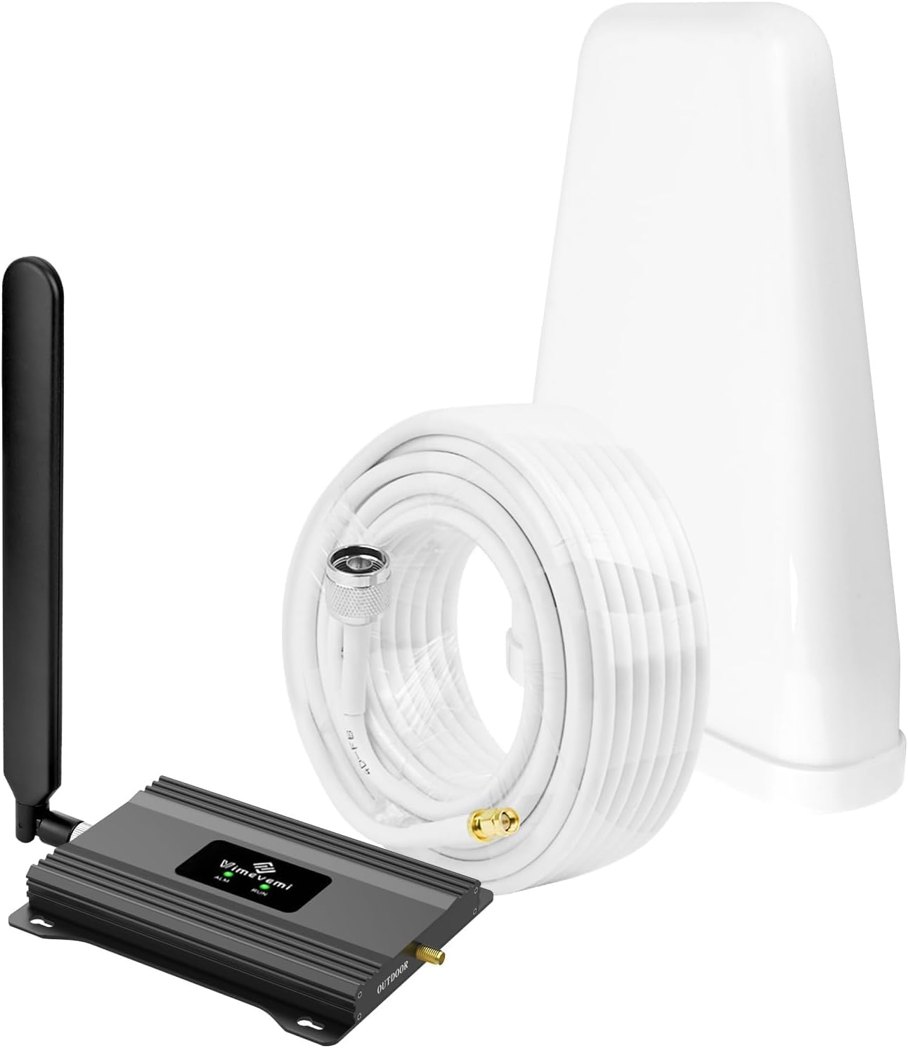 Cell Phone Booster for Home and Office | 65dB High-Gain Amplifier for Verizon Band 13 5G & 4G LTE | Boosts Signal for Data Carriers Up to 4000 Sq.Ft | FCC Certified