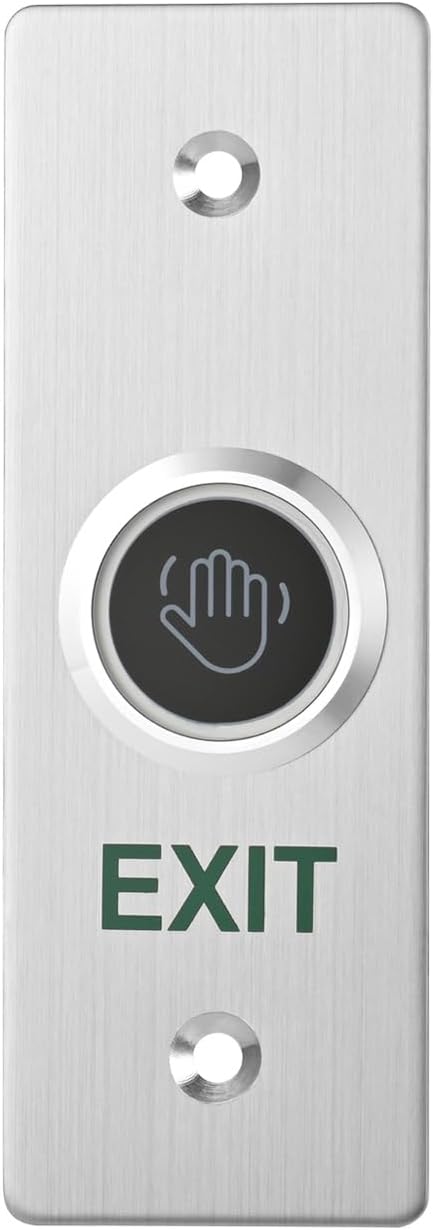 Infrared Sensor Exit Button IR Touchless Door Release 304 Stainless Steel IP67 Waterproof with LED Indicator for Access Control Systems