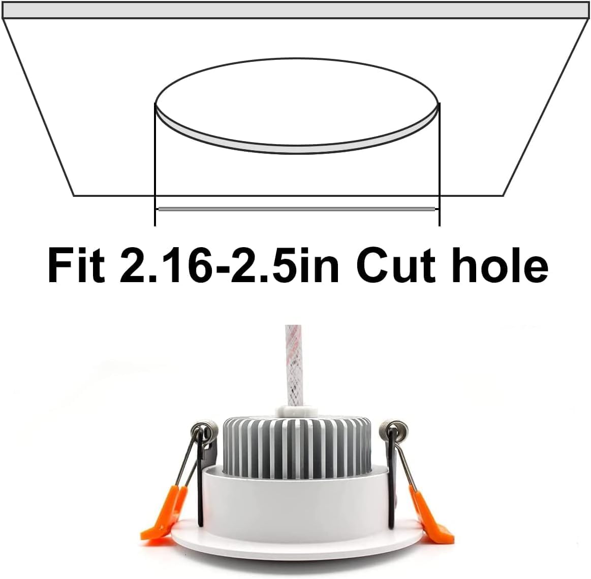 YGS-Tech 2 Inch LED Recessed Lighting, Dimmable Downlight 3W(35W Halogen Equivalent), CRI80, 5000K Daylight White Ceiling Light with LED Driver (16 Pack)