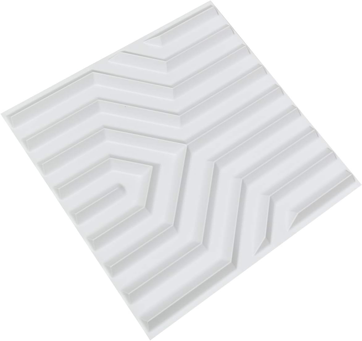 Art3d Decorative 3D Wall Panel, 32 Sq.FT PVC Interior Wall Decor for Living Room, Bedroom, Lobby, Office, Shopping Mall, White