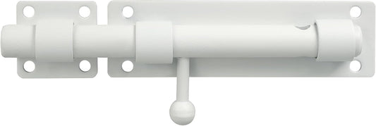 Alise 8 inch Barrel Bolt Latch,Slide Bolt Latch,Heavy Duty Solid SUS304 Stainless Steel Slide Lock for Wooden Fence,Barn Door,Interior or Outdoor Door White