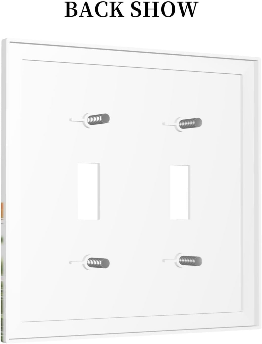 Decorative Switch Plates Colorful Wildflowers Plant Floral Daisy 2 Gang Double Toggle Outlet Light Switch Cover Wall Plate Electrical Faceplate For Bed Room Living Room Decor