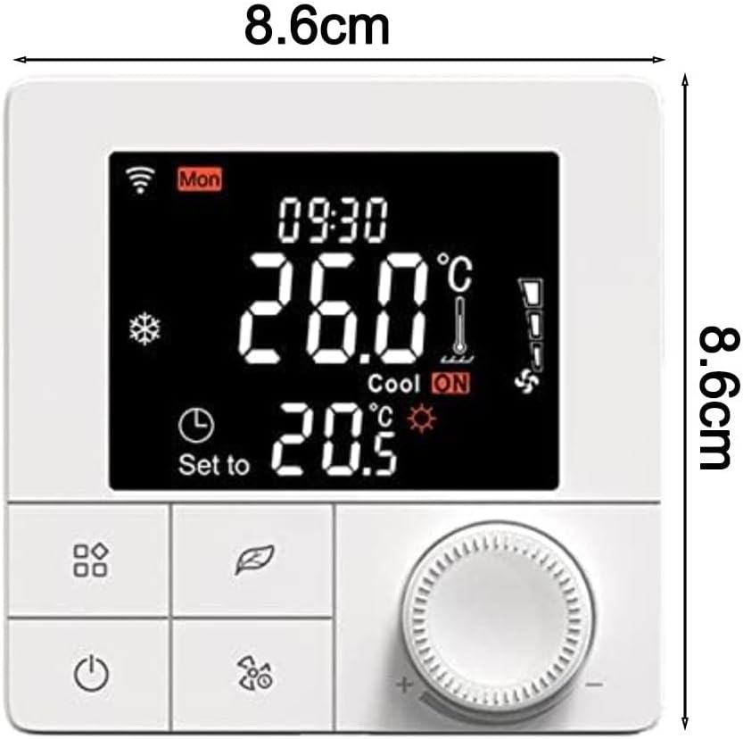 Smart Thermostat With Voice Control Support For Alexa And Google Assistant, Weekly Programmable Schedule, And Energy Saving Mode For Efficient Home Temperature Control
