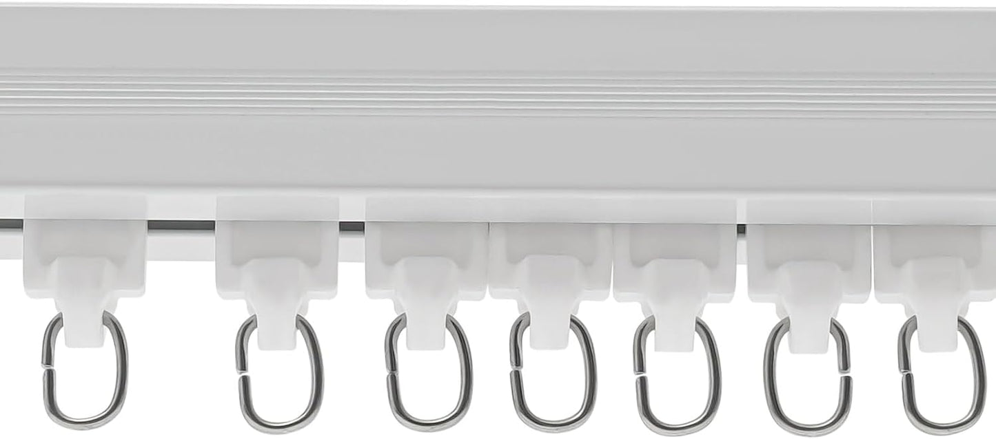Xuthusman Smart Electric Curtains Track，Automatic Curtain Opener, Motorized Curtains Rod With Remote，Electric Curtain Rail for Home Automation Compatible