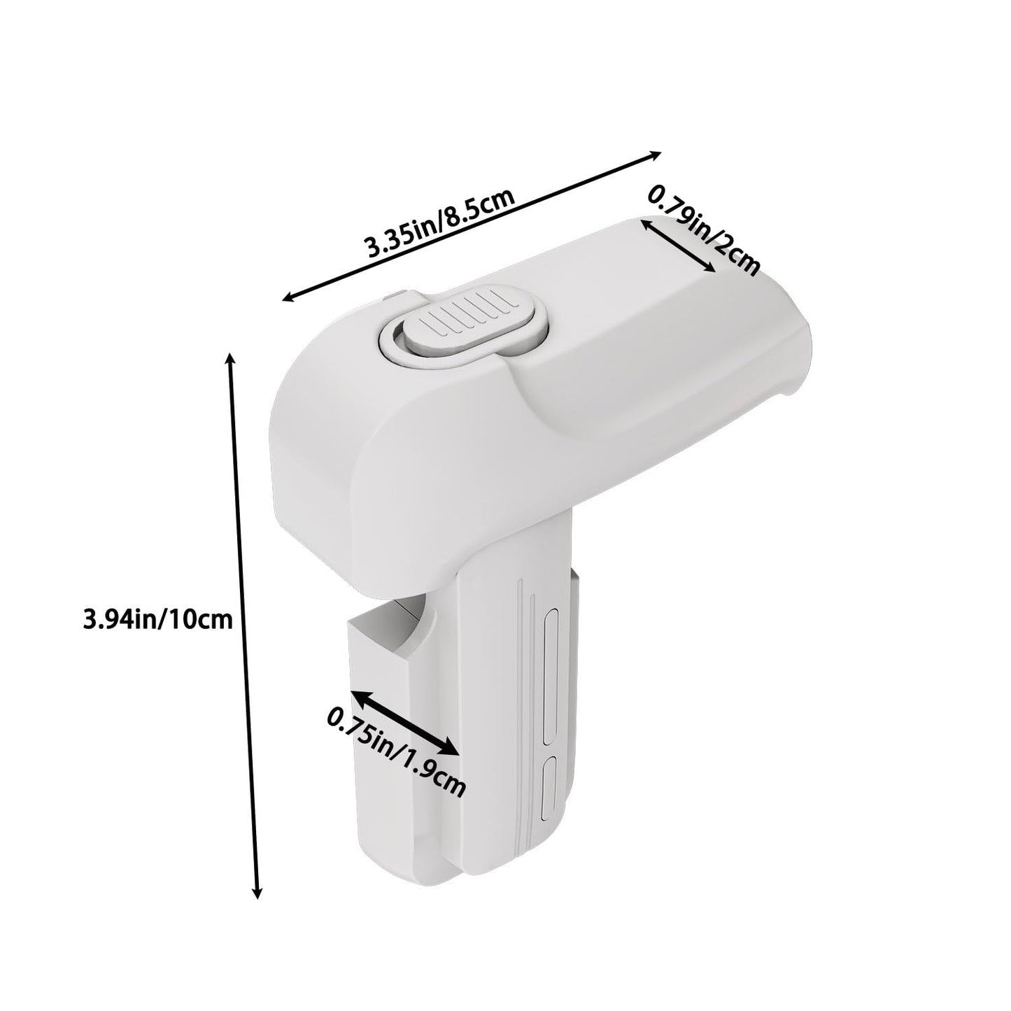 2 Pack Upgrade Child Proof Refrigerator Lock with Two Ways to Open, Home Fridge Freezer Door Lock Latch Catch to Keep Door Closed, no Tools Need or Drill (White)