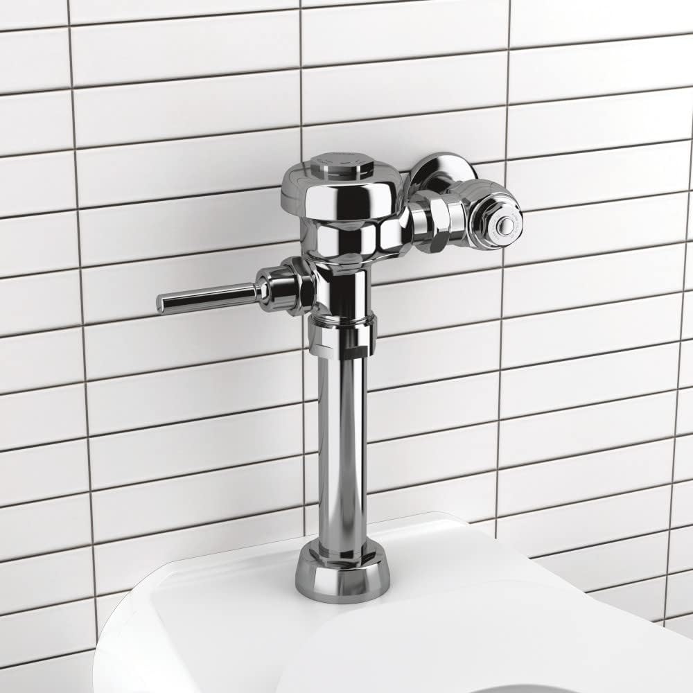 Sloan Regal 111 Exposed Manual Water Closet Flushometer, 1.28 GPF Manual Flush Valve - Single Flush, Fixture Connection Top Spud, Diaphragm Valve, Polished Chrome Finish, 3080050