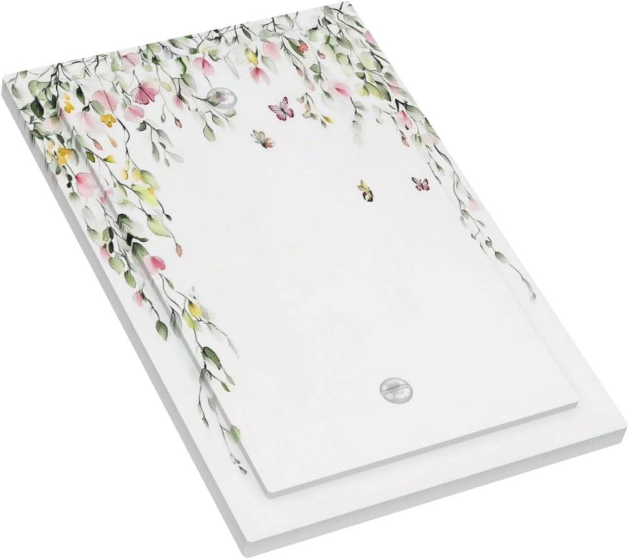 Watercolor Flowers Vine Colorful Butterfly Floral Light Switch Cover Plate 1 Gang No Device Blank Electrical Wall Plates Faceplate Decorative Switch Plate For Bed Room Living Room Decor