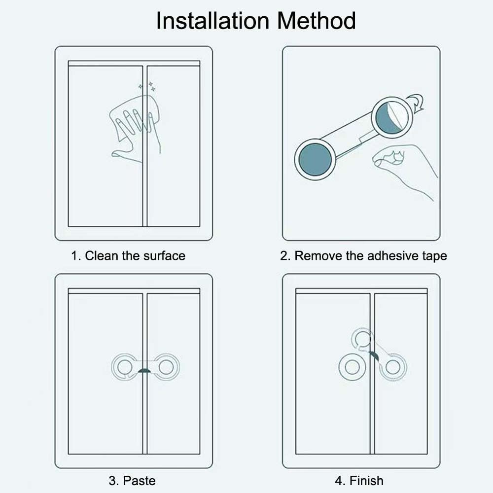 Cabinet Door Locks for Baby Proof and Child Safety, Fridge Locks for Kids,Cabinet Locks with Adhesive for Drawer Cupboards Fridge Oven Closet and Pantry, Childproof Door Latch (Transparent, 5 PCS)